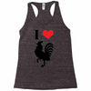 i love cock Racerback Tank
