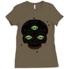 see no evil off Ladies Fitted T-Shirt