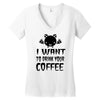 coffee drinkers Women's V-Neck T-Shirt