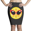 Lemon with Disco Glasses Pencil Skirts