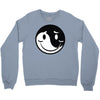 yin yang smiley Crewneck Sweatshirt
