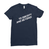 to obesity and beyond Ladies Fitted T-Shirt