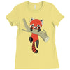 red panda Ladies Fitted T-Shirt