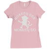monkey teenage Ladies Fitted T-Shirt
