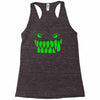 fun monster face, eat, beast, Racerback Tank