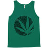 cannabis fingerprinting (black) Tank Top