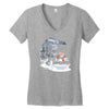 jurassic hoth Women's V-Neck T-Shirt