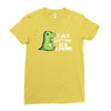 sad t rex Ladies Fitted T-Shirt