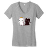 purr evil 2 Women's V-Neck T-Shirt