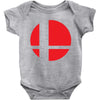 smash bros tribute unisex vinyl Baby Onesie