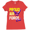 proud air force dad Ladies Fitted T-Shirt