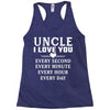 I Love You Uncle Racerback Tank