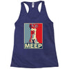 beaker meep poster, ideal birthday gift or present Racerback Tank