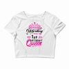 Celebrating With the 1st Birthday Queen Crop Top