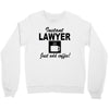 instant lawyer just add coffee Crewneck Sweatshirt