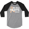 No 0ne Fights Alone 3/4 Sleeve Shirt