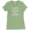 happy camping Ladies Fitted T-Shirt