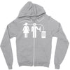 bla bla bla  fun shirt herrentag kult Zipper Hoodie