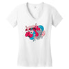rhino splat Women's V-Neck T-Shirt