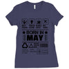 Born In May Ladies Fitted T-Shirt