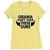 obama guns Ladies Fitted T-Shirt