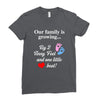 Our Family is Growing Ladies Fitted T-Shirt