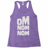 om nom nom Racerback Tank