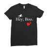 hey boo Ladies Fitted T-Shirt