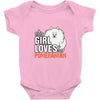 This Girl Loves Pomeranian Baby Onesie