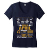 Born April  Multitasking Problem Solving Tees Women's V-Neck T-Shirt