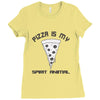 pizza is my spirit animal Ladies Fitted T-Shirt