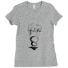 sad, rain heard Ladies Fitted T-Shirt