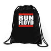 run floyd Drawstring Bags