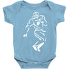 undefeated stencil football Baby Onesie