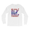 my cat and i stay in tonight Long Sleeve Shirts