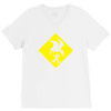 pterosaur warning V-Neck Tee