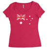 australia international Women's Triblend Scoop T-shirt
