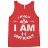 i know i am difficult ski mountain Tank Top