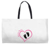 Custom baby girl name maternity design Weekender Totes