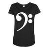 bass cleff funny Maternity Scoop Neck T-shirt