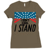 I Don't Kneel Ladies Fitted T-Shirt