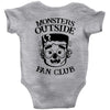 monsters outside fan club back Baby Bodysuit