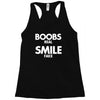 boobs real smile fake Racerback Tank