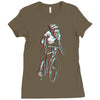 ride in 3d Ladies Fitted T-Shirt