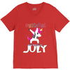 july born unicorns V-Neck Tee
