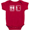 fishing   problem solved mens funny Baby Bodysuit
