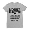 I Love You Mother Ladies Fitted T-Shirt