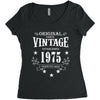 original parts vintage established 1975 perfectly aged Women's Triblend Scoop T-shirt
