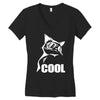 cool cat Women's V-Neck T-Shirt