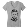 lionel messi 2 Women's V-Neck T-Shirt